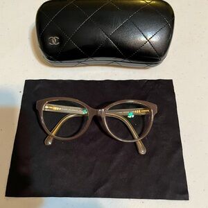 Chanel Milky Brown Lace Glasses